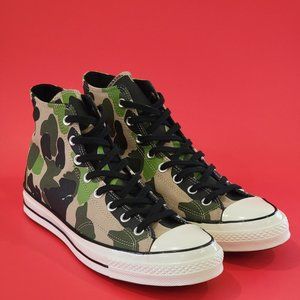 Converse Chuck 70 Hi 'Archive Prints' CAMO Sneakers 163407C NWT